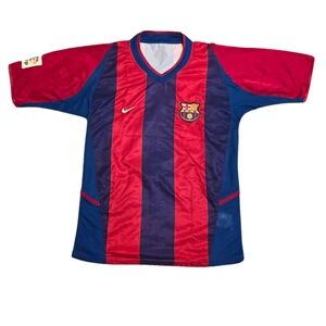 2002-03 FC Barcelona  Home Shirt Jersey Soccer VINTAGE FOOTBALL ⚽